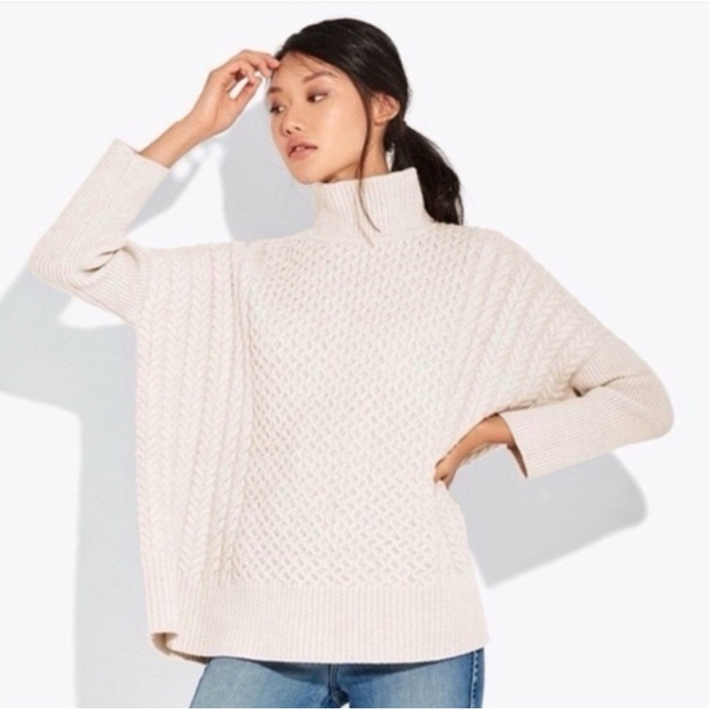 AYR Cream Cowl Neck Sweater